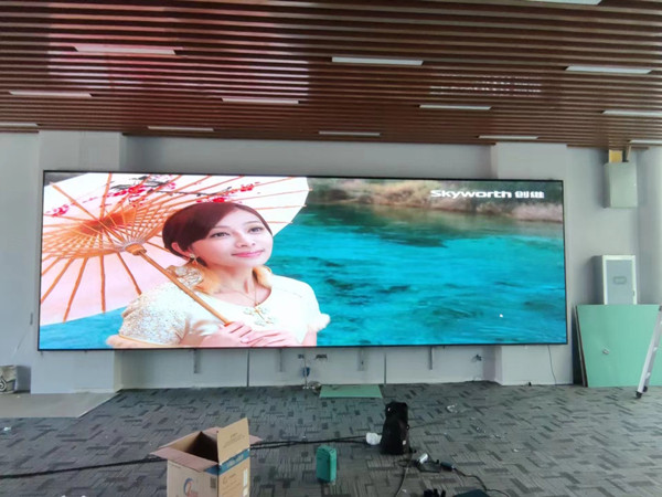 安徽P1.53led小间距屏安装案例